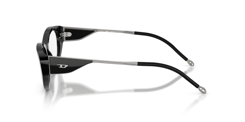 DIESEL Donna DL4004F 2001 Montature da vista Acetato Nero Trasparente Cat Eye Normale miniatura 3