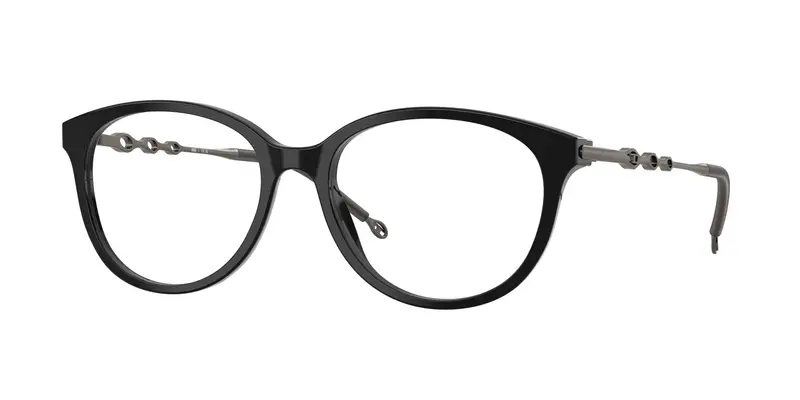 DIESEL Donna DL4007 2001 Montature da vista Acetato Nero Trasparente Rotonda Normale