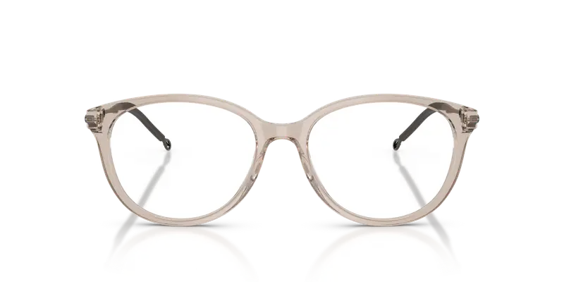 DIESEL Donna DL4007 2007 Montature da vista Acetato Grigio Trasparente Rotonda Normale miniatura 2