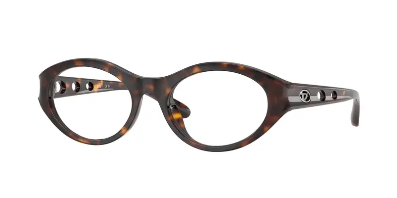 DIESEL Donna DL6002U  2003 Montature da vista Iniettato Tartaruga Trasparente Rotonda Normale