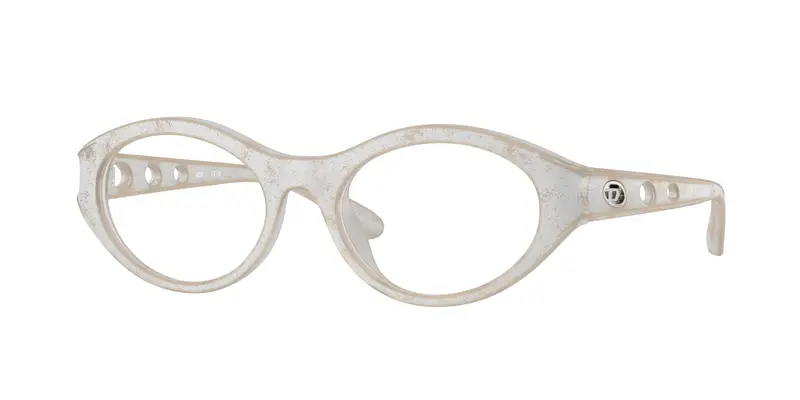 DIESEL Donna DL6002U 2016 Montature da vista Iniettato Argento Trasparente Rotonda Normale