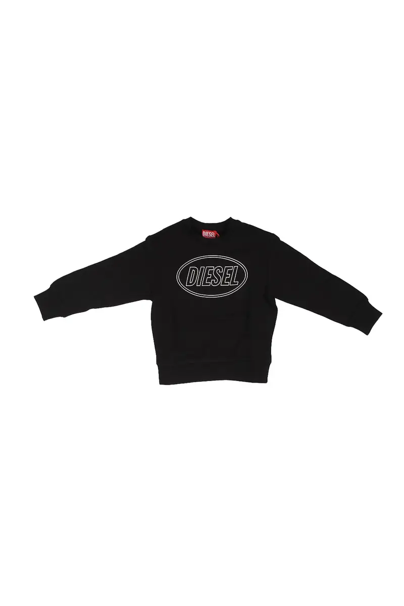 Felpa Bambino DIESEL Black Scircle over