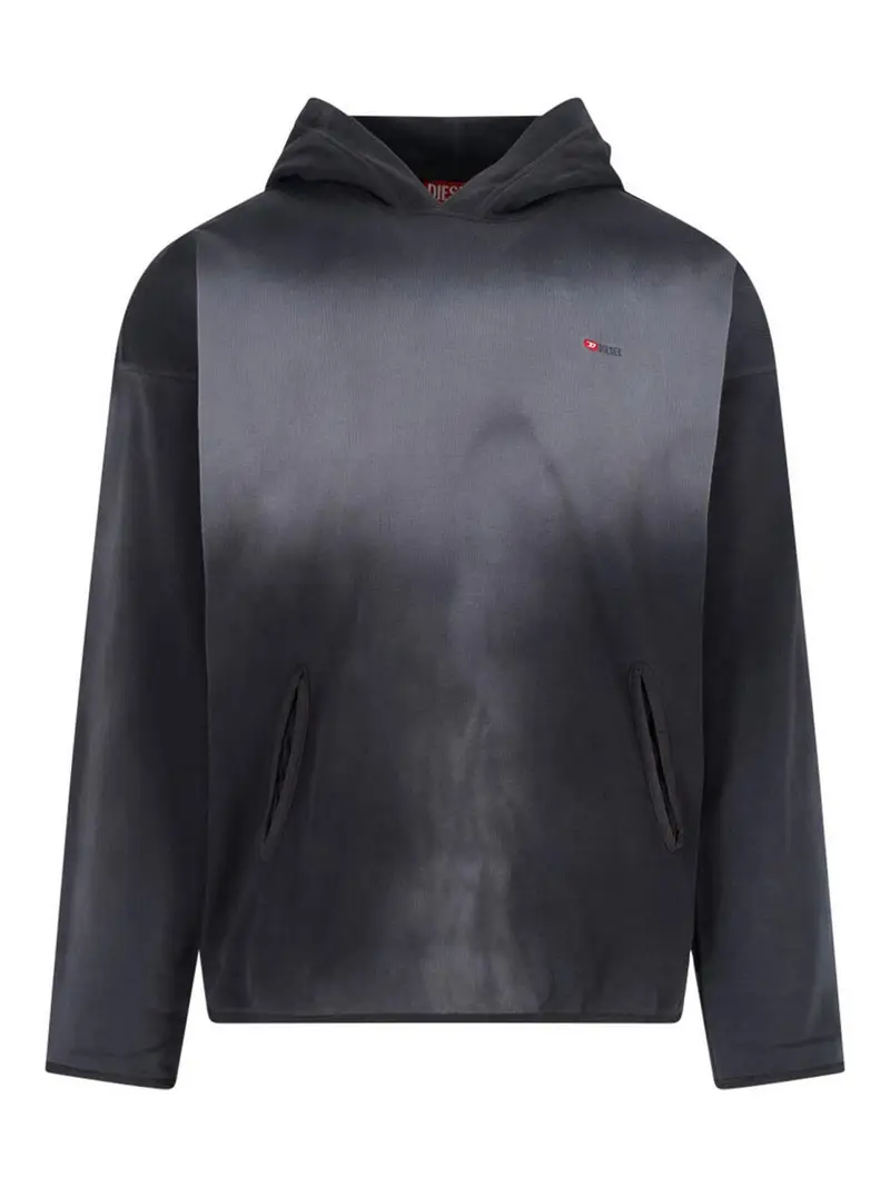 Felpa Cappuccio Logo Nero