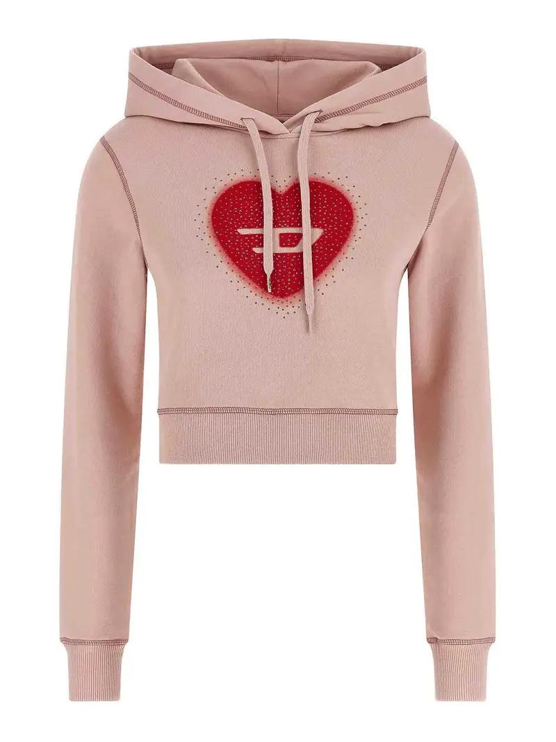 Felpa con cappuccio F-Slimmy-Hood-S5 Color Carne E Neutri