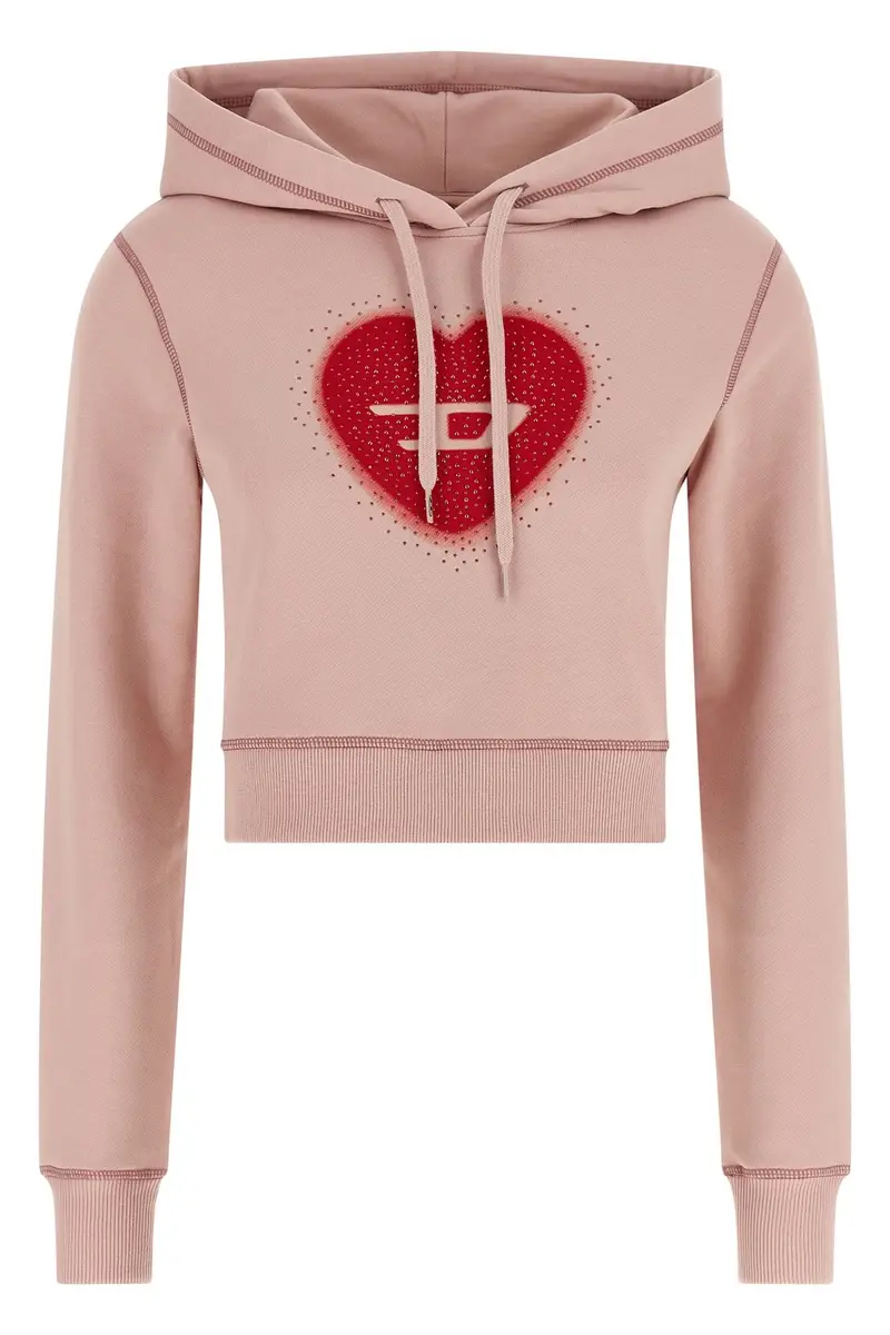 Felpa Con Cappuccio F-Slimmy-Hood-S5 Rosa