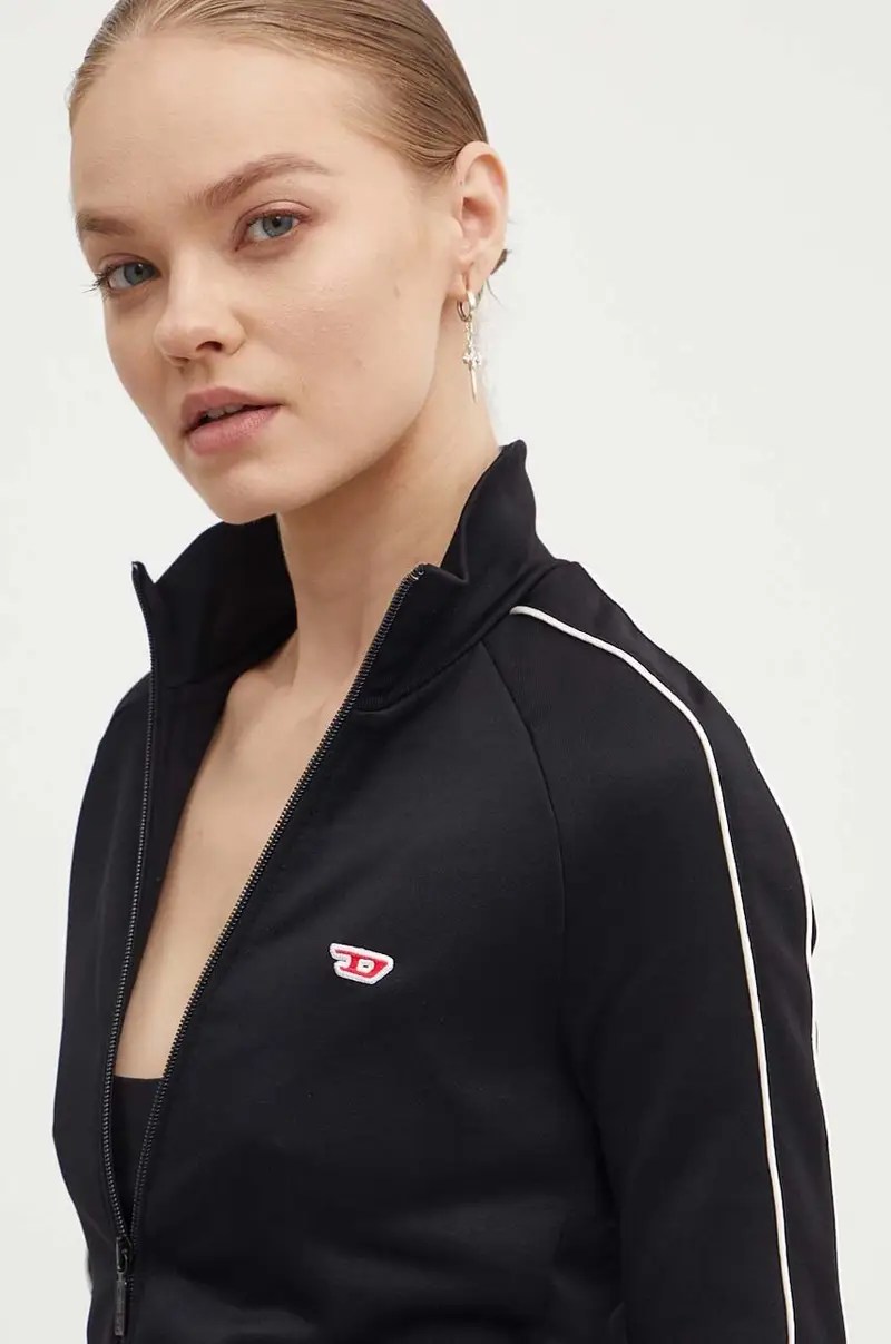 felpa F-JAMILA-PIPING-D donna colore nero A15039.0DLAA miniatura 4