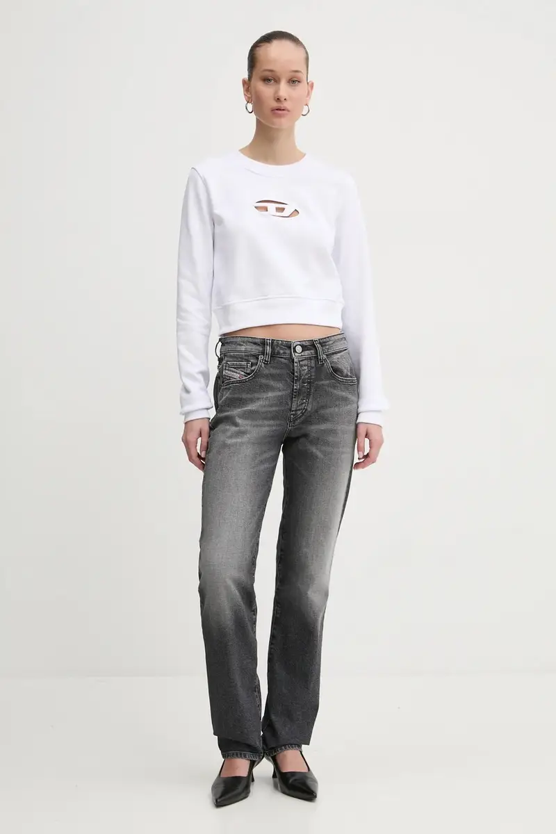 felpa F-SLIMMY-OD SWEAT-SHIRT donna colore bianco con applicazione A09931.0GRAC miniatura 2