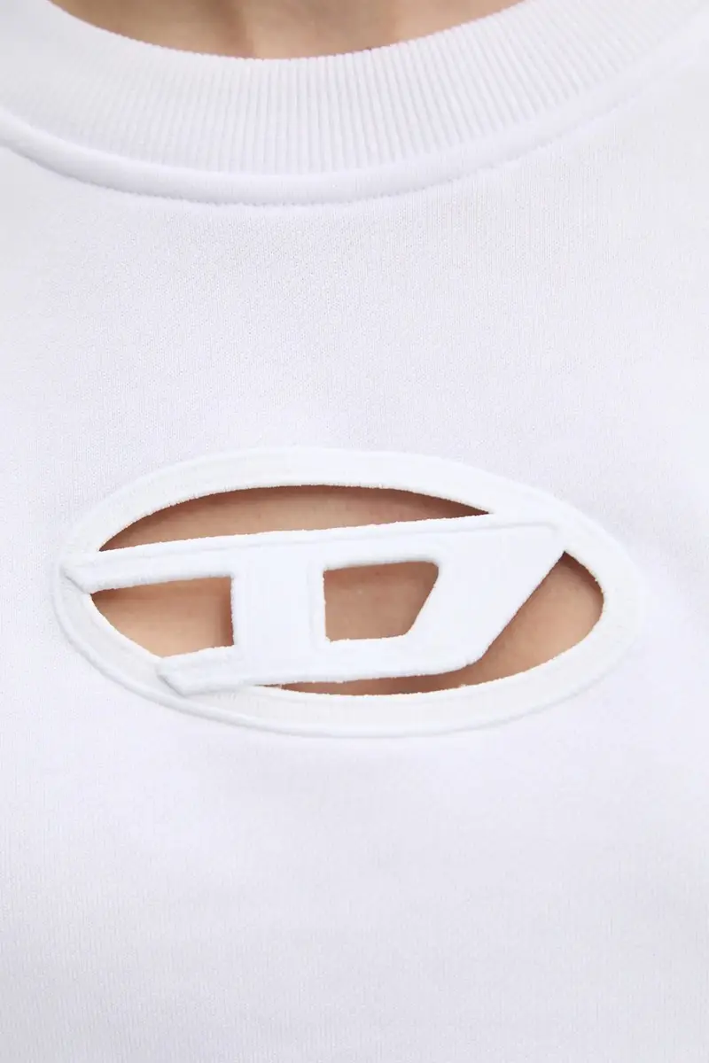 felpa F-SLIMMY-OD SWEAT-SHIRT donna colore bianco con applicazione A09931.0GRAC miniatura 5