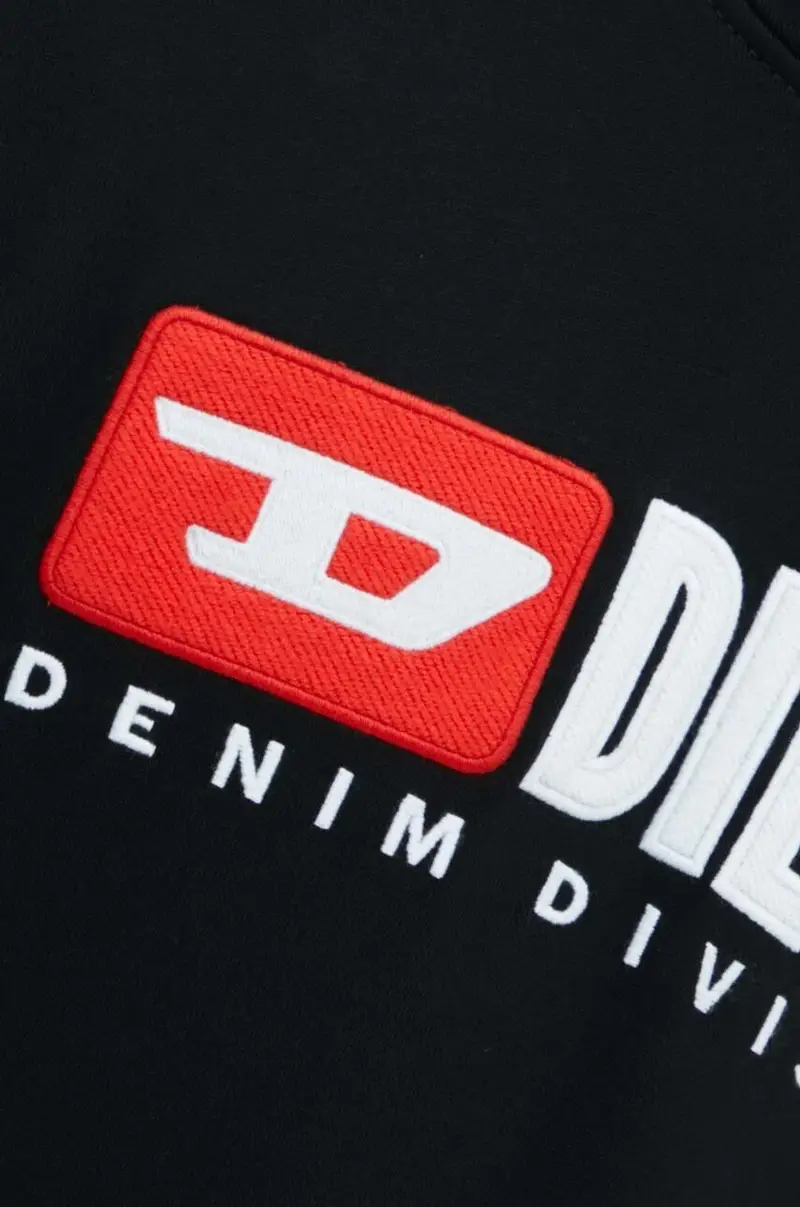 felpa in cotone BOXT-HOOD-DIV uomo colore nero con cappuccio con applicazione A14945.0GEAD miniatura 4