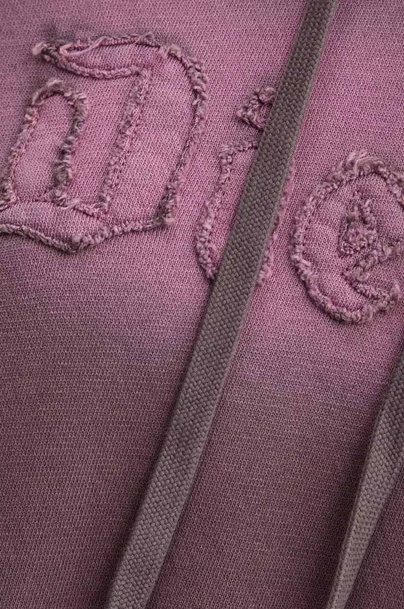 felpa in cotone F-SLIMMY-HOOD-P1 donna colore violetto con cappuccio A14184.0IPAP miniatura 5