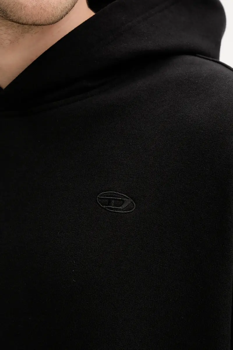 felpa in cotone MACS-HOOD-MEGOVAL-D uomo colore nero con cappuccio A11304.0GYCJ miniatura 5