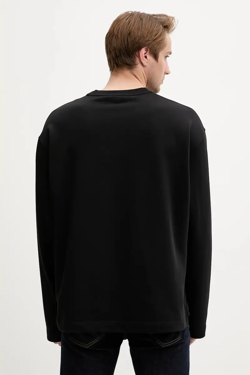 felpa in cotone MACSIS-OD uomo colore nero A09857.0BMBJ miniatura 3