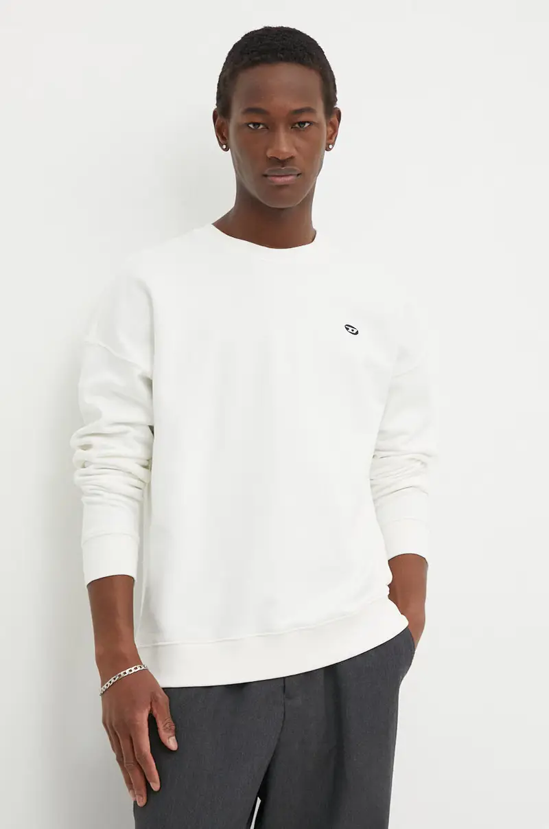 felpa in cotone ROB-DOVAL-PJ uomo colore beige A03785.0BKAF