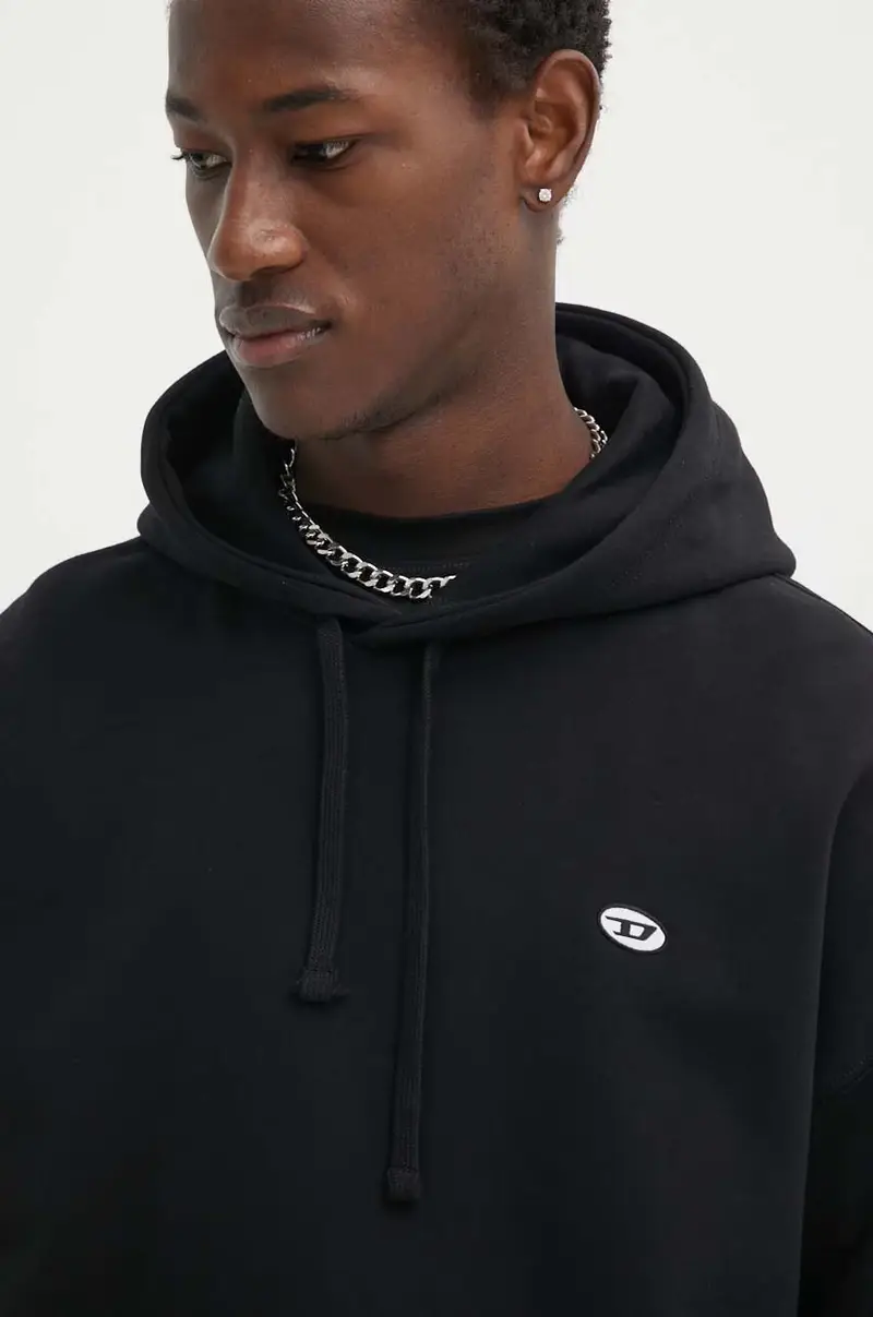 felpa in cotone ROB-HOOD-DOVAL-PJ uomo colore nero con cappuccio A03786.0BKAF miniatura 4