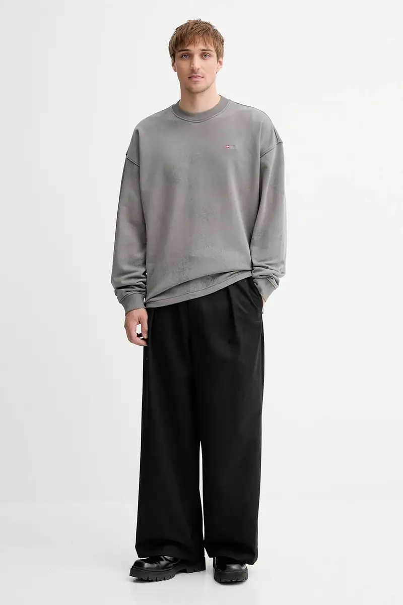 felpa in cotone S-BAXT-T1 uomo colore grigio A19306.0PLBV miniatura 2