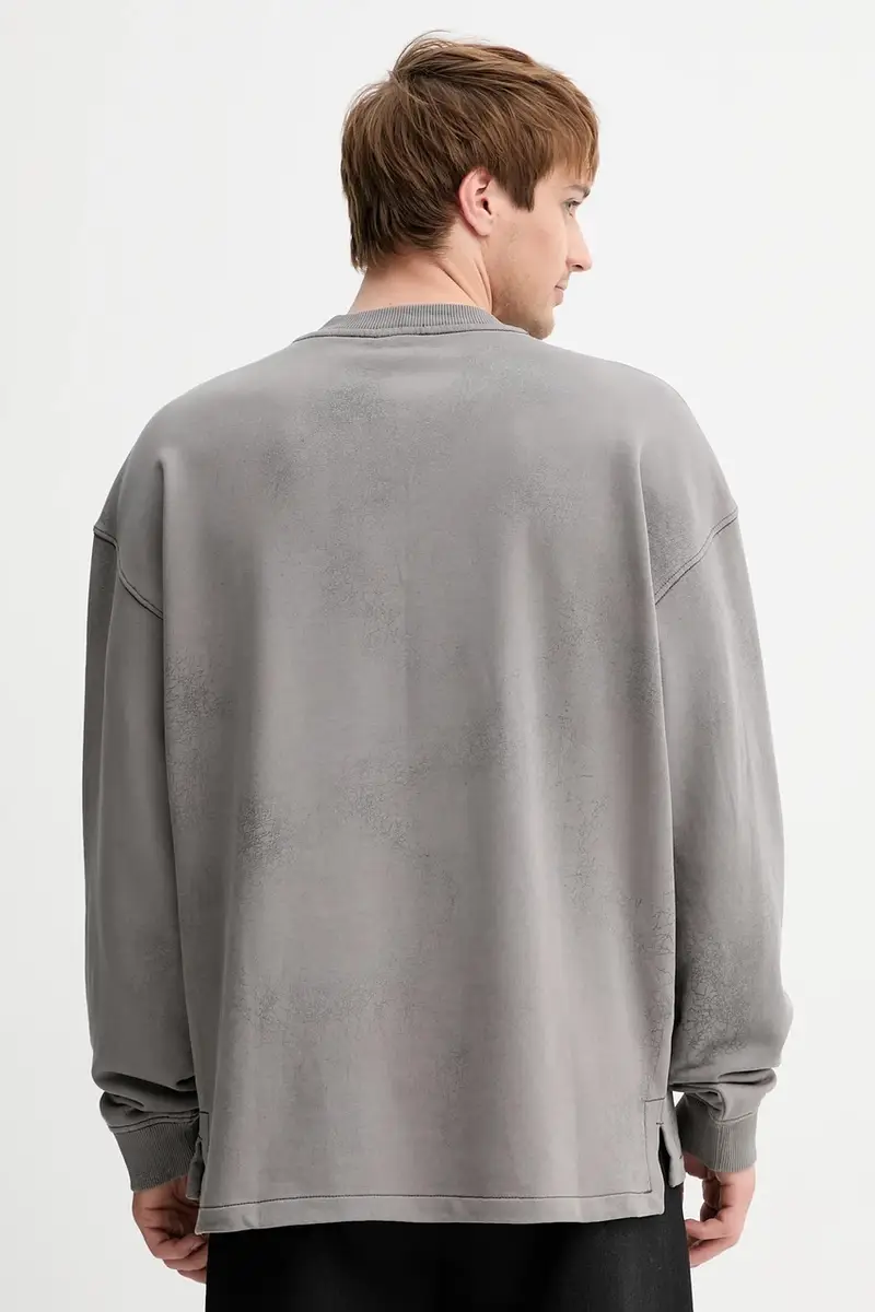 felpa in cotone S-BAXT-T1 uomo colore grigio A19306.0PLBV miniatura 3