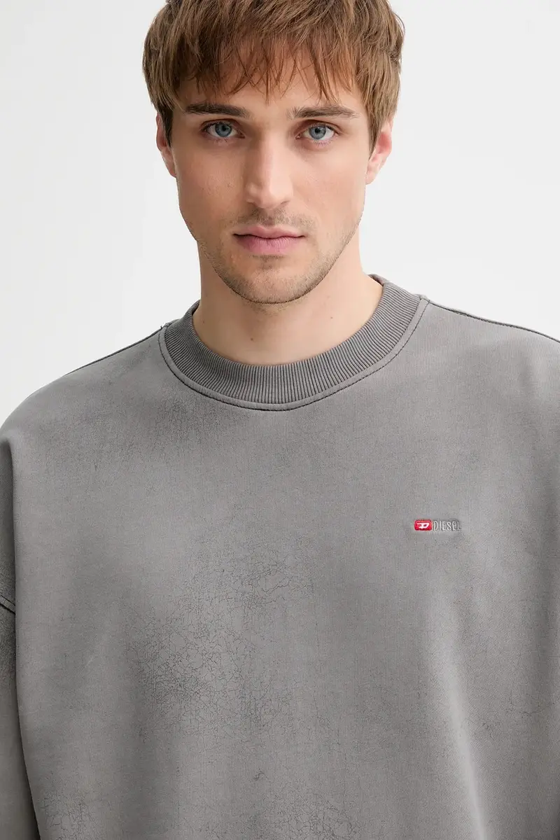 felpa in cotone S-BAXT-T1 uomo colore grigio A19306.0PLBV miniatura 4