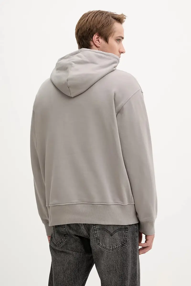 felpa in cotone S-MACS-HOOD-OD Beige miniatura 3