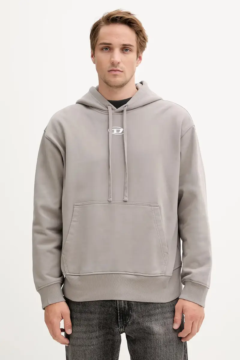 felpa in cotone S-MACS-HOOD-OD Beige