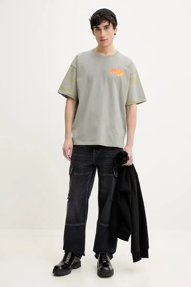 felpa ROB-MICRODIV SWEAT-SHIRT uomo colore nero A14942.0GRAC miniatura 2