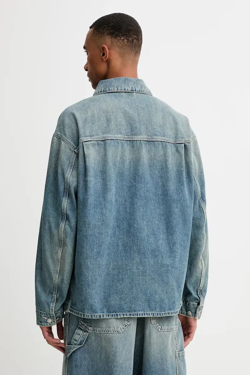 giacca di jeans D-STACK-U JACKET colore blu A19260.068SK miniatura 3