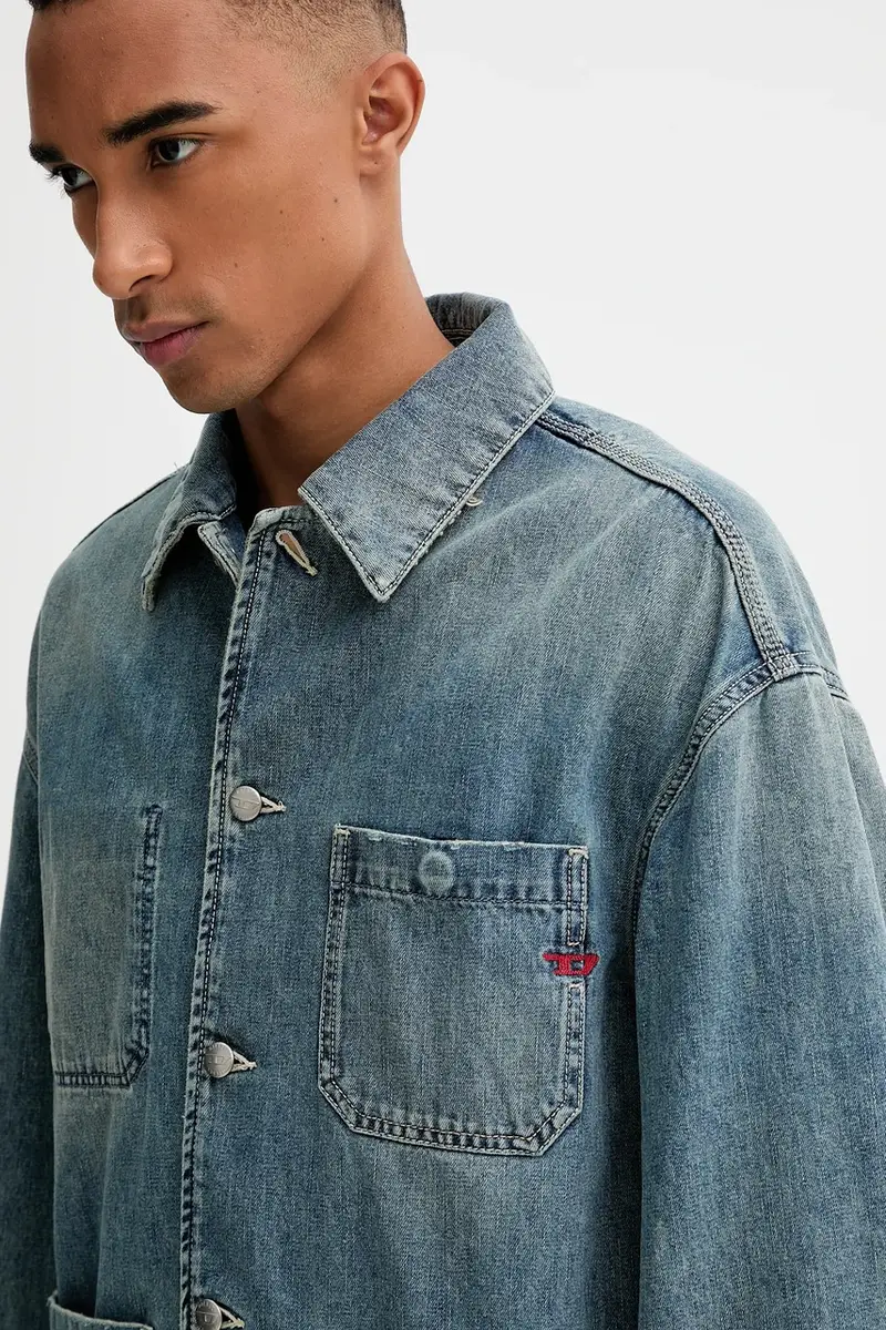 giacca di jeans D-STACK-U JACKET colore blu A19260.068SK miniatura 4