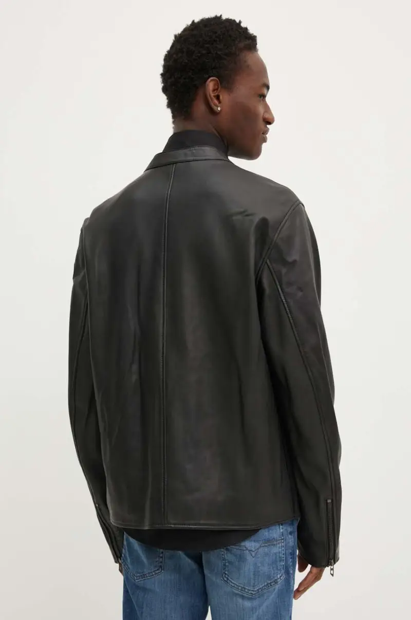 giacca in pelle L-CARVER uomo colore nero A14436.0AJIR miniatura 3