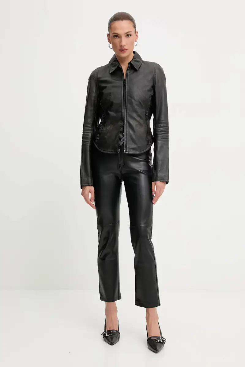 giacca in pelle L-EGRAD colore marrone A19596.0ILBS miniatura 2