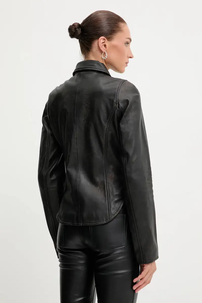 giacca in pelle L-EGRAD colore marrone A19596.0ILBS miniatura 3