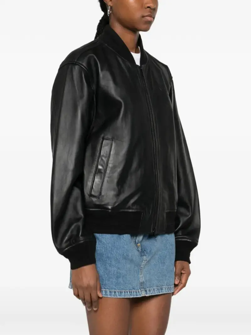 Giacca in Pelle NERO miniatura 2