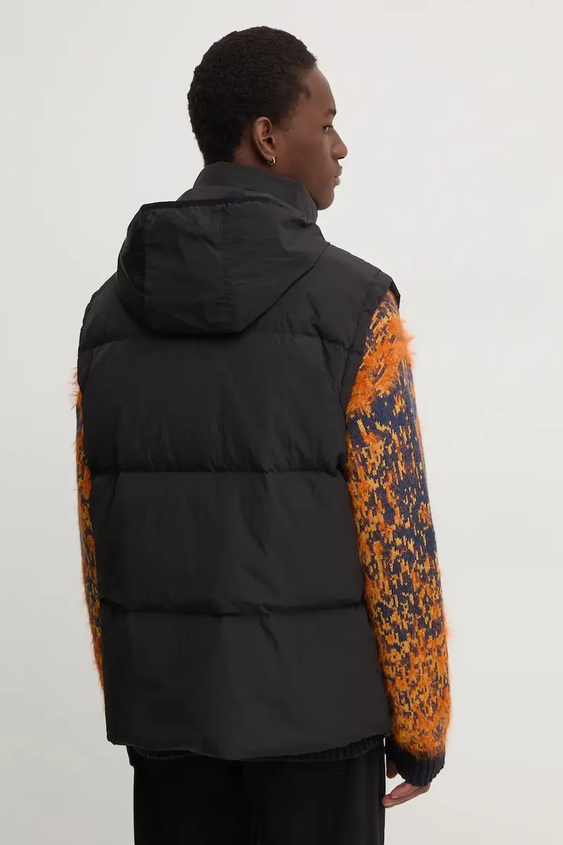 Diesel Gilet Uomo Nero 3626795 miniatura 3