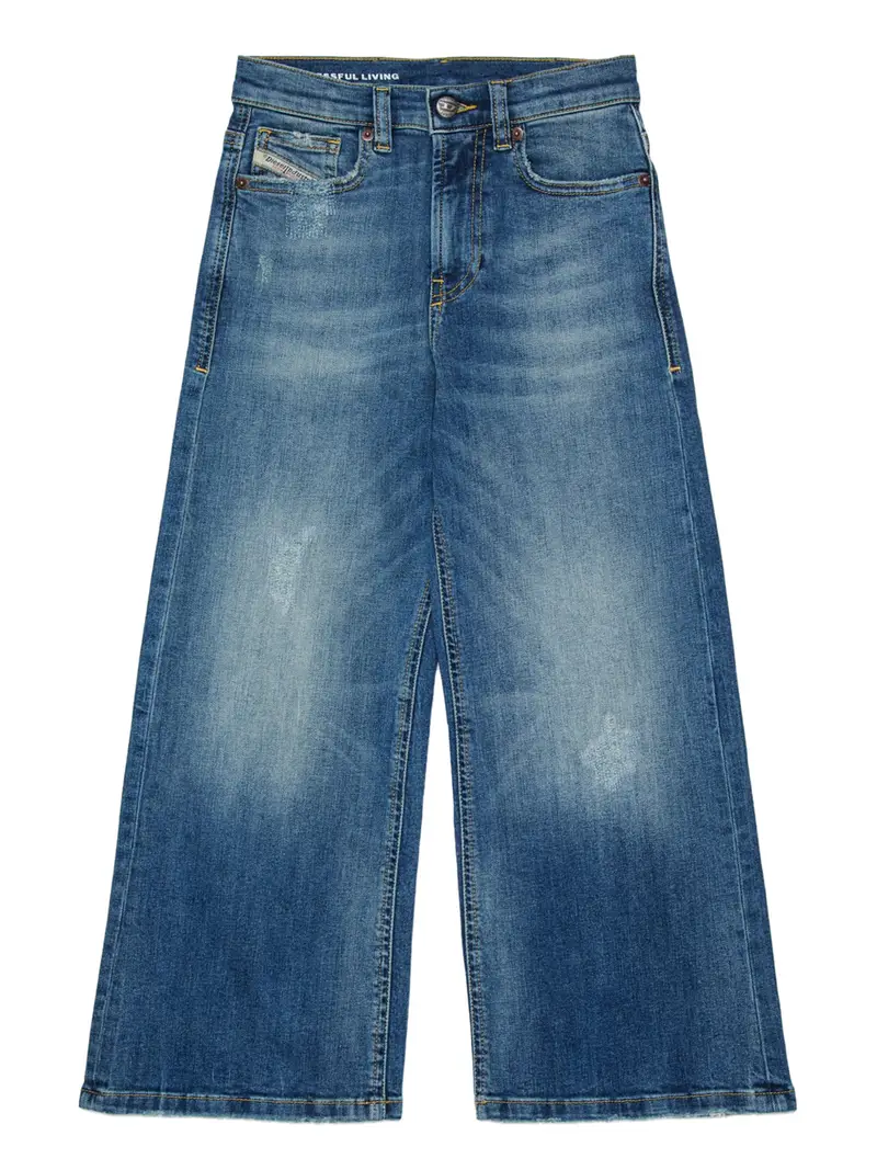 jeans wide diesel da bambina - denim