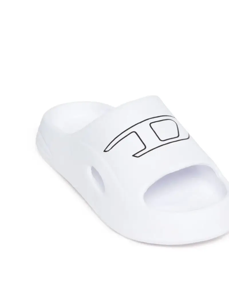 Ciabatta bianca logo Oval-D Bianco miniatura 3