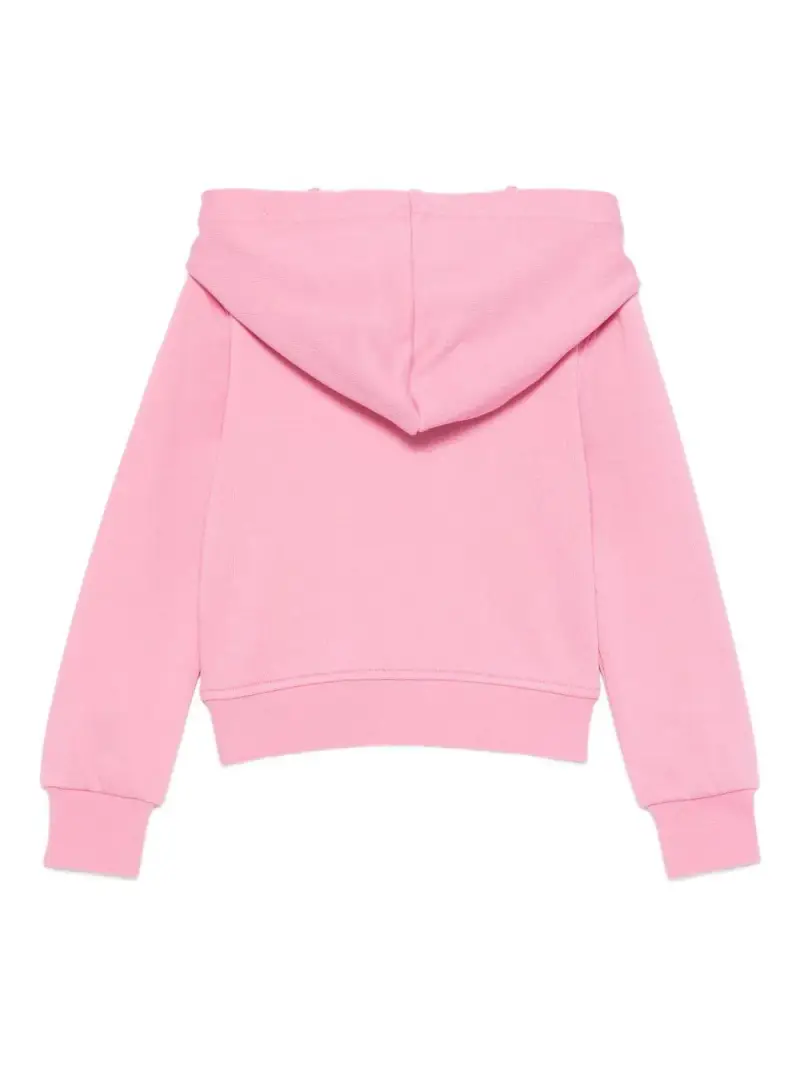 Felpa con Cappuccio e Logo Oval D Rosa miniatura 2