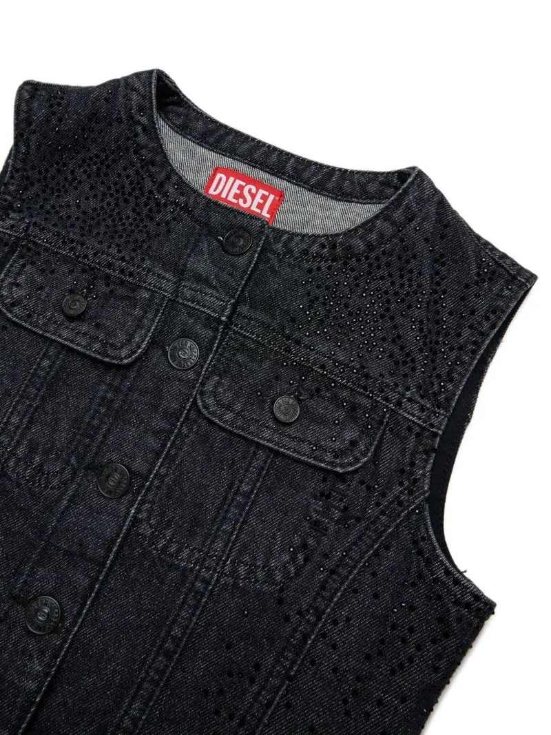 DIESEL KIDS Gilet Nero 3872304 miniatura 3