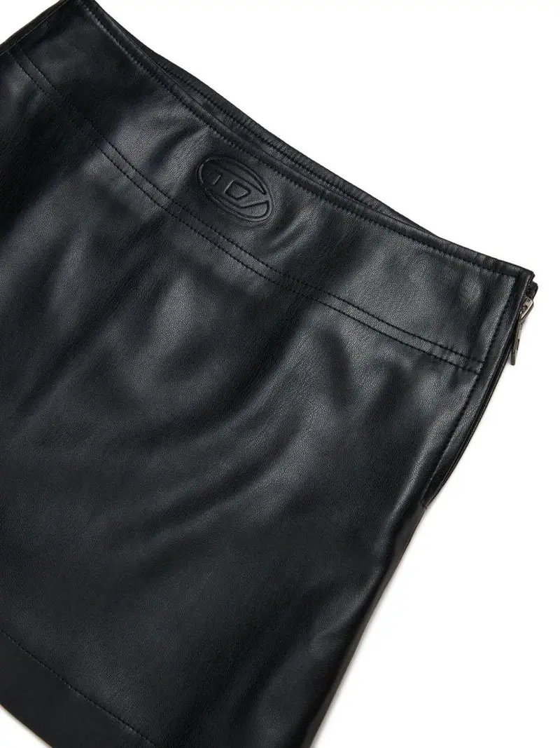 Minigonna Gleppy Svasata con Logo Nero miniatura 2