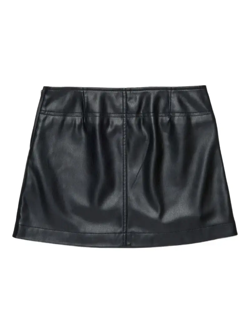 Minigonna Gleppy Svasata con Logo Nero miniatura 3