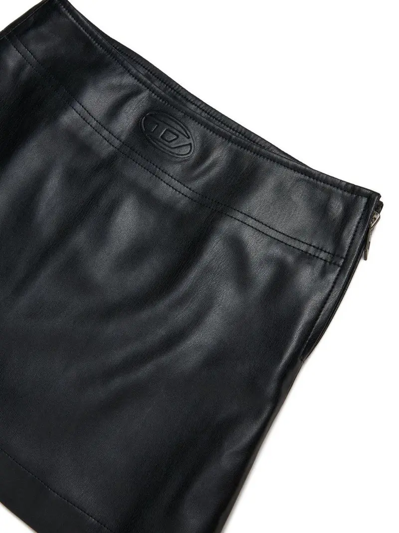 Minigonna Gleppy Svasata con Logo Nero miniatura 2