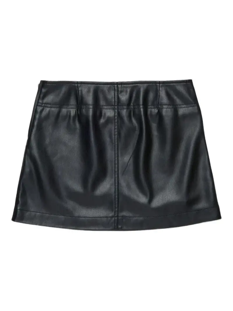 Minigonna Gleppy Svasata con Logo Nero miniatura 3