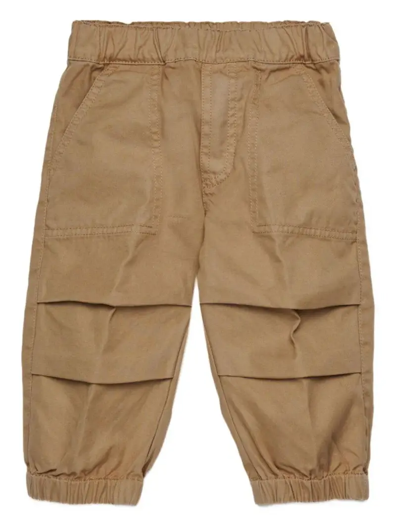 Pantaloni con Pieghe Beige