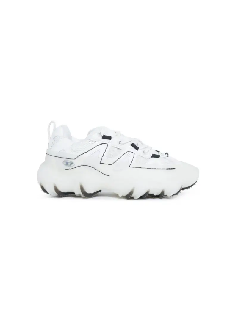 Sneakers bianche con profili a contrasto Bianco miniatura 2