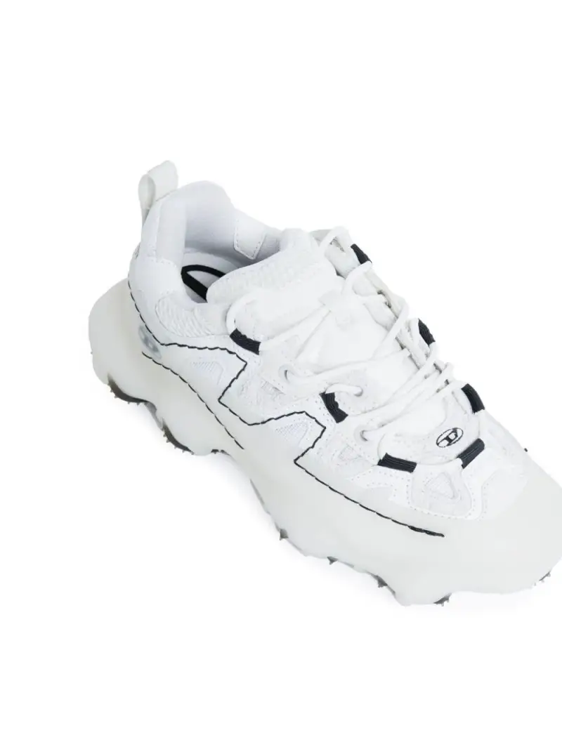 Sneakers bianche con profili a contrasto Bianco miniatura 3