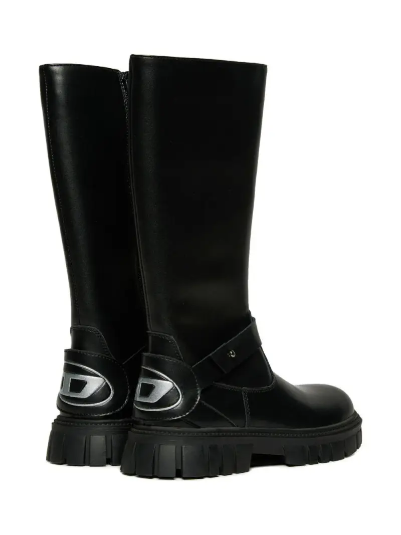 Stivali D-Hammer con Zip Laterale e Suola Antiscivolo Nero miniatura 2