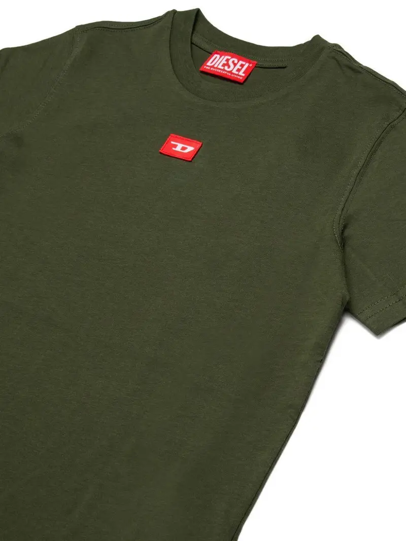 T-shirt Verde Oliva con Logo miniatura 2