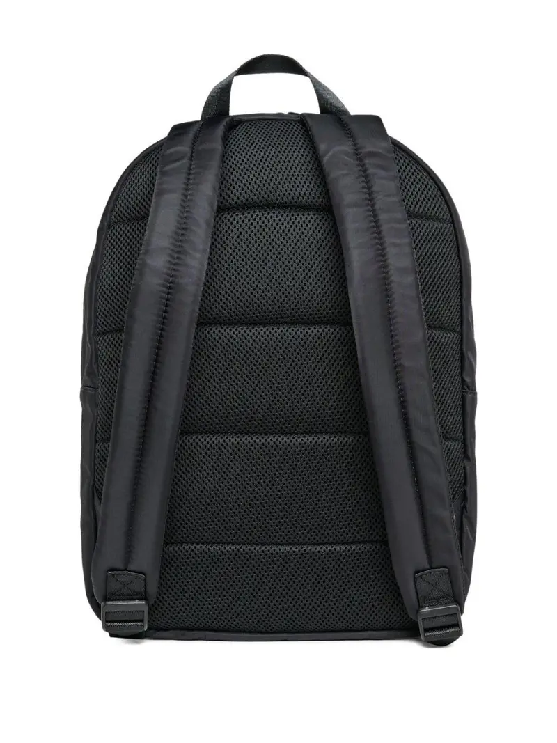 Zaino Wisty con Logo Ovale e Chiusura Zip Nero miniatura 3