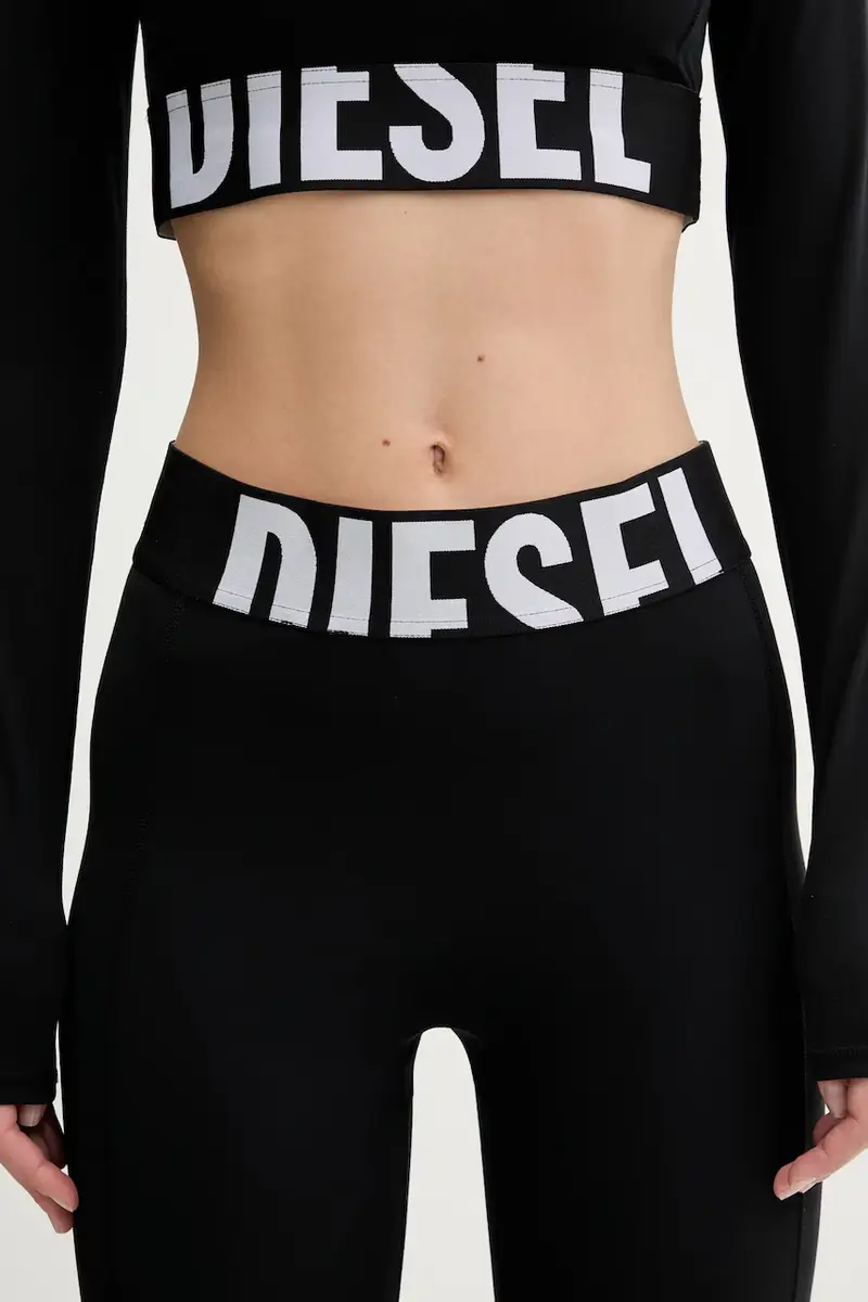 Diesel Leggings Donna Nero 3152312 miniatura 4
