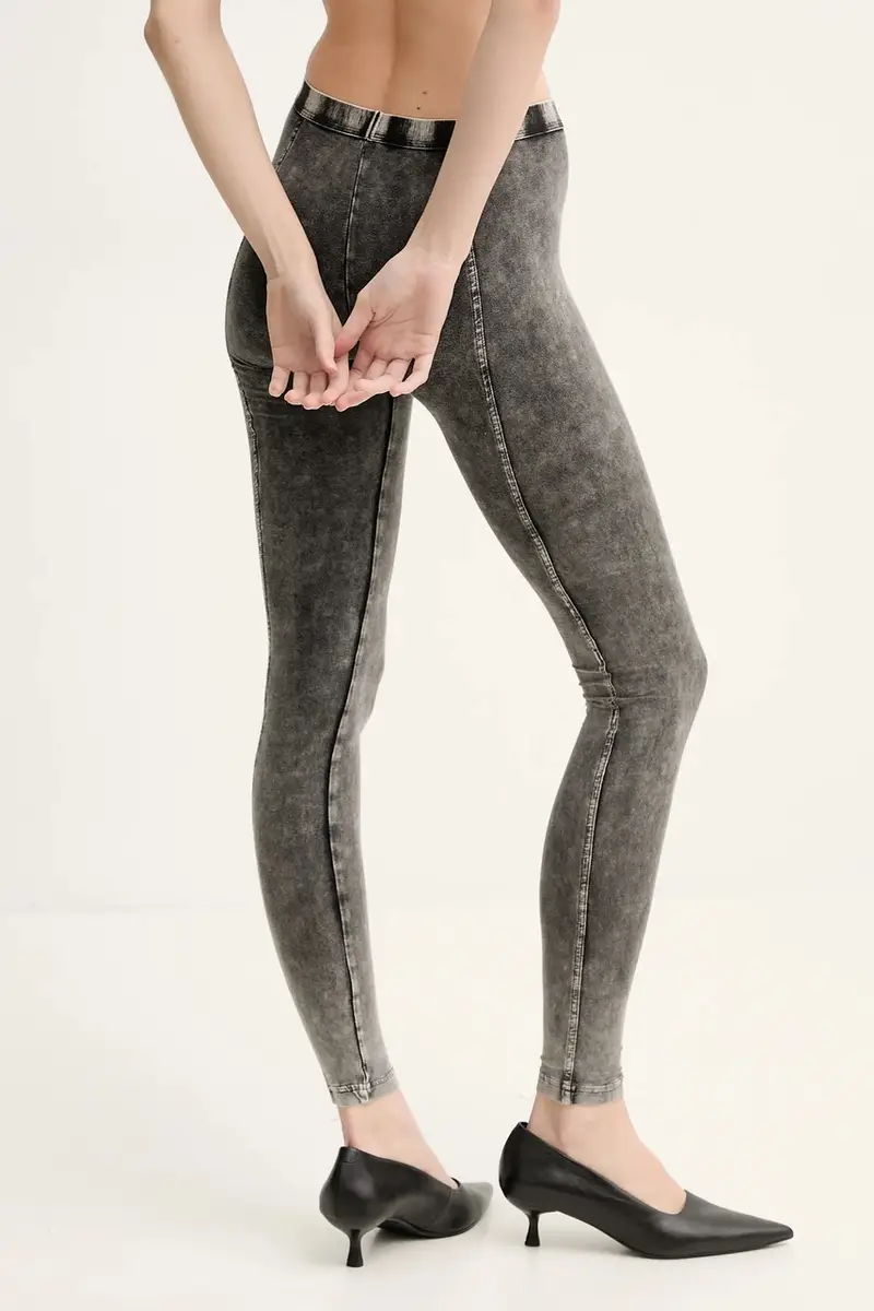 Diesel Leggings Donna Grigio 3609811 miniatura 3