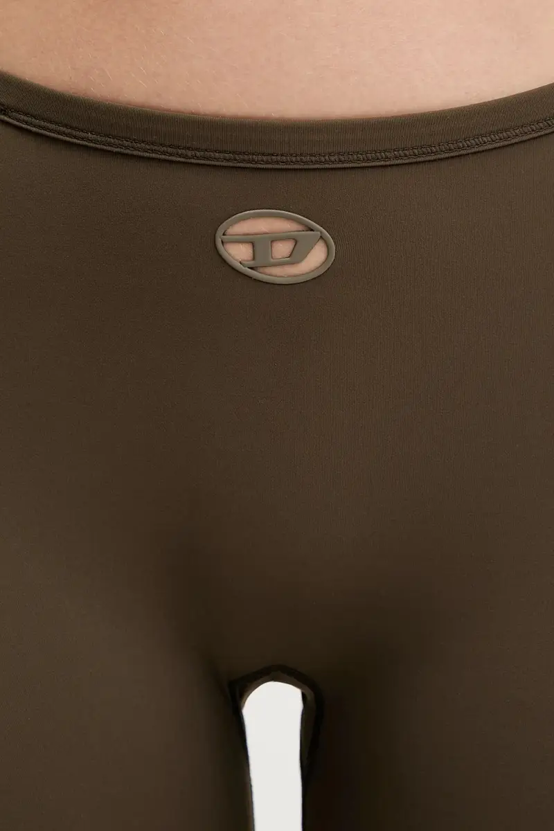 Diesel Leggings Donna Verde 3669235 miniatura 4