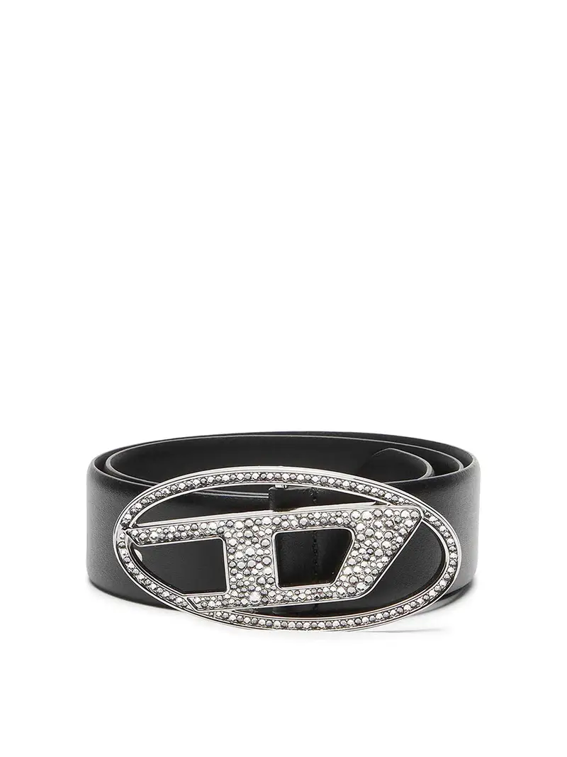 Logo D Ovale B-1Dr Strass Nero