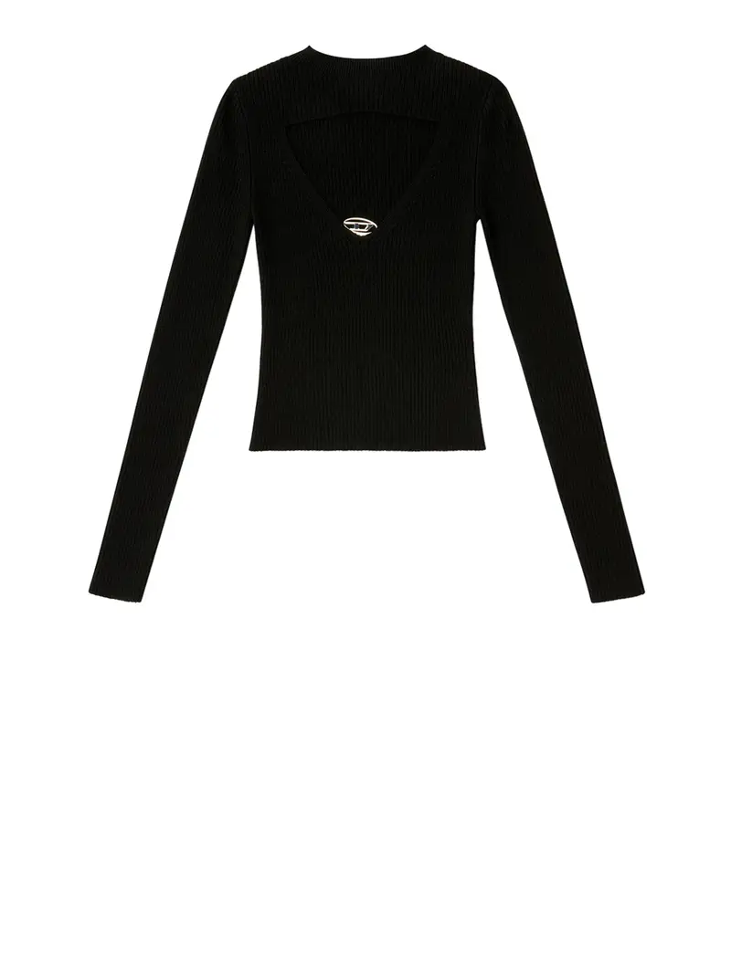 maglia diesel olina da donna - nero